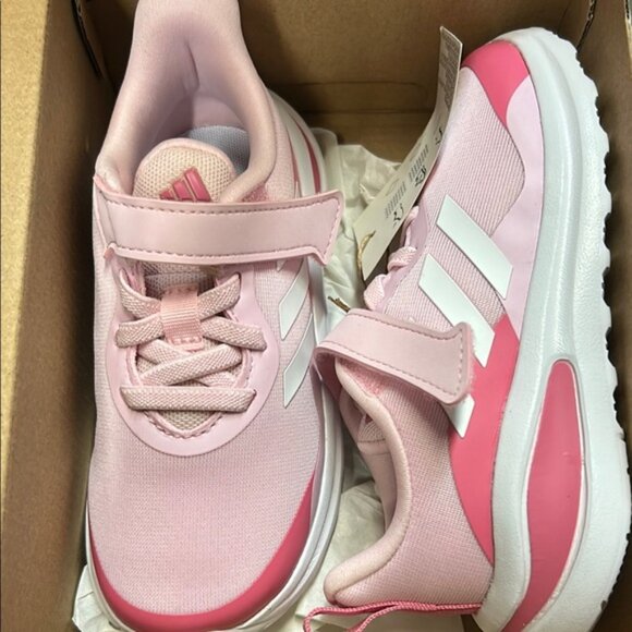 Adidas Pink and White Sneakers with Sporty Low-Top Design - Picture 2 of 3